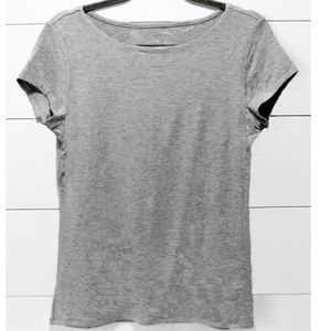 Grace Grey Short Sleeve Top Size Large